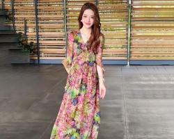 洋氣度假風長裙