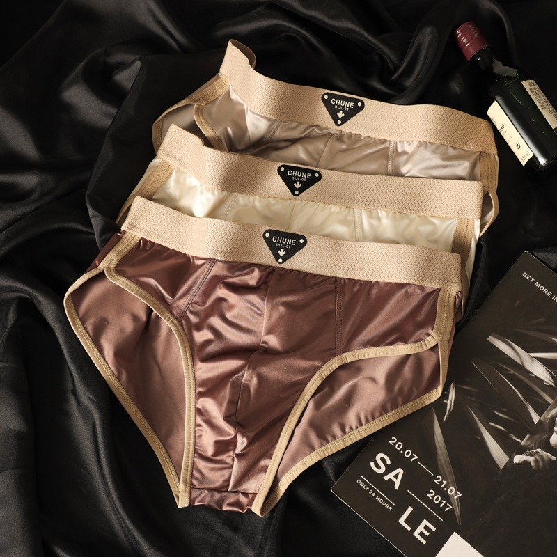 冰絲緞面三角褲